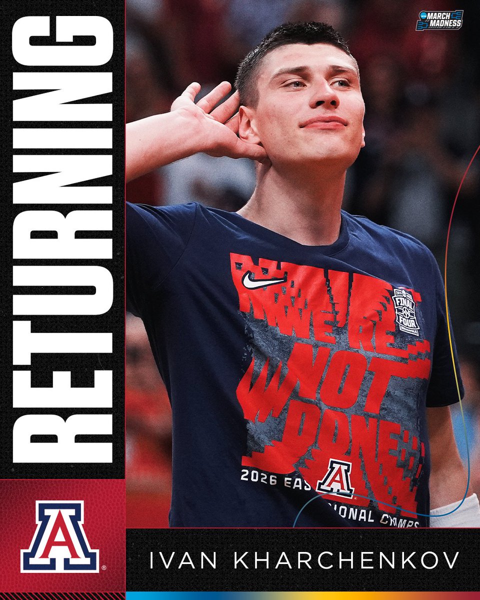 Arizona gets Ivan Kharchenkov back 🤩

The German forward takes another year in Tucson 🌵
