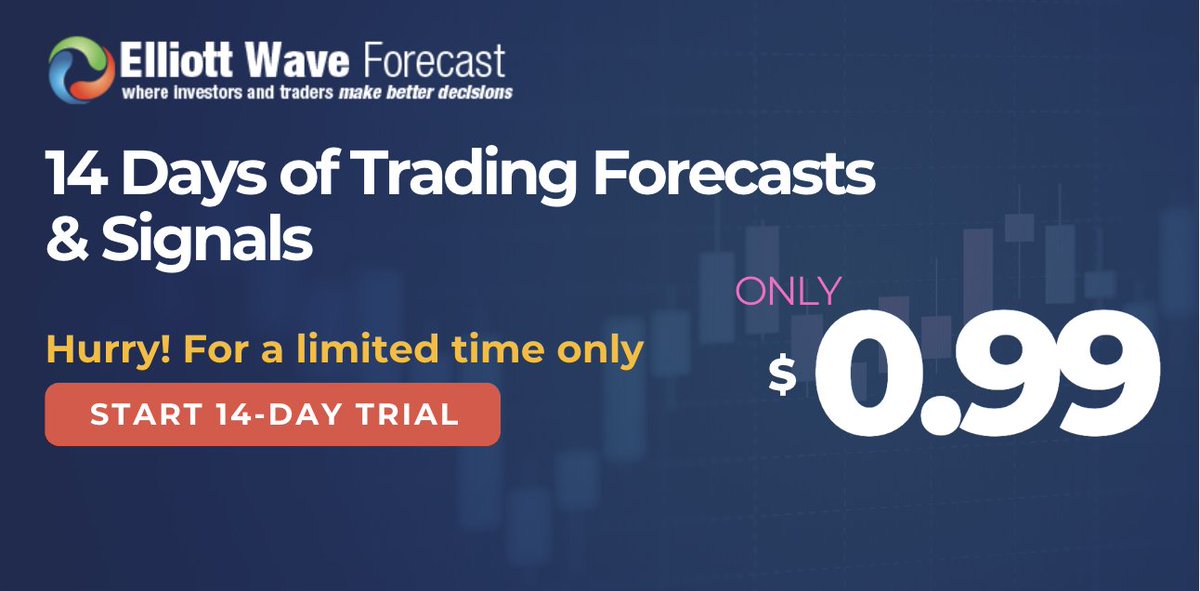 ElliottForecast's tweet image. What would change in your trading if you could spot high‑probability zones before they happen? Get 14 days of Forecasts + Blue Box setups covering 78 markets for only $0.99. Check out this 👉 member.elliottwave-forecast.com/create-account…   

#ETFs #Indices #Cryptocurrencies