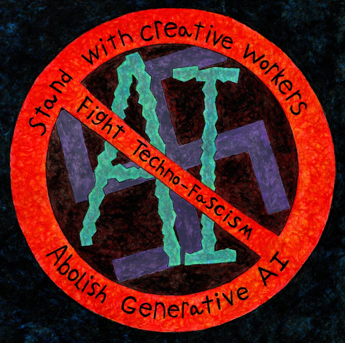 an_probe's tweet photo. @chalish_b @Blender @AnthropicAI yeah, AI is just a tool.
in the same sense roofies are just pills.
slave ships are just boats.
nuclear warheads are just rockets.

in it's operation and effects it's about the same as each of these too. https://t.co/a47nLcwnhc