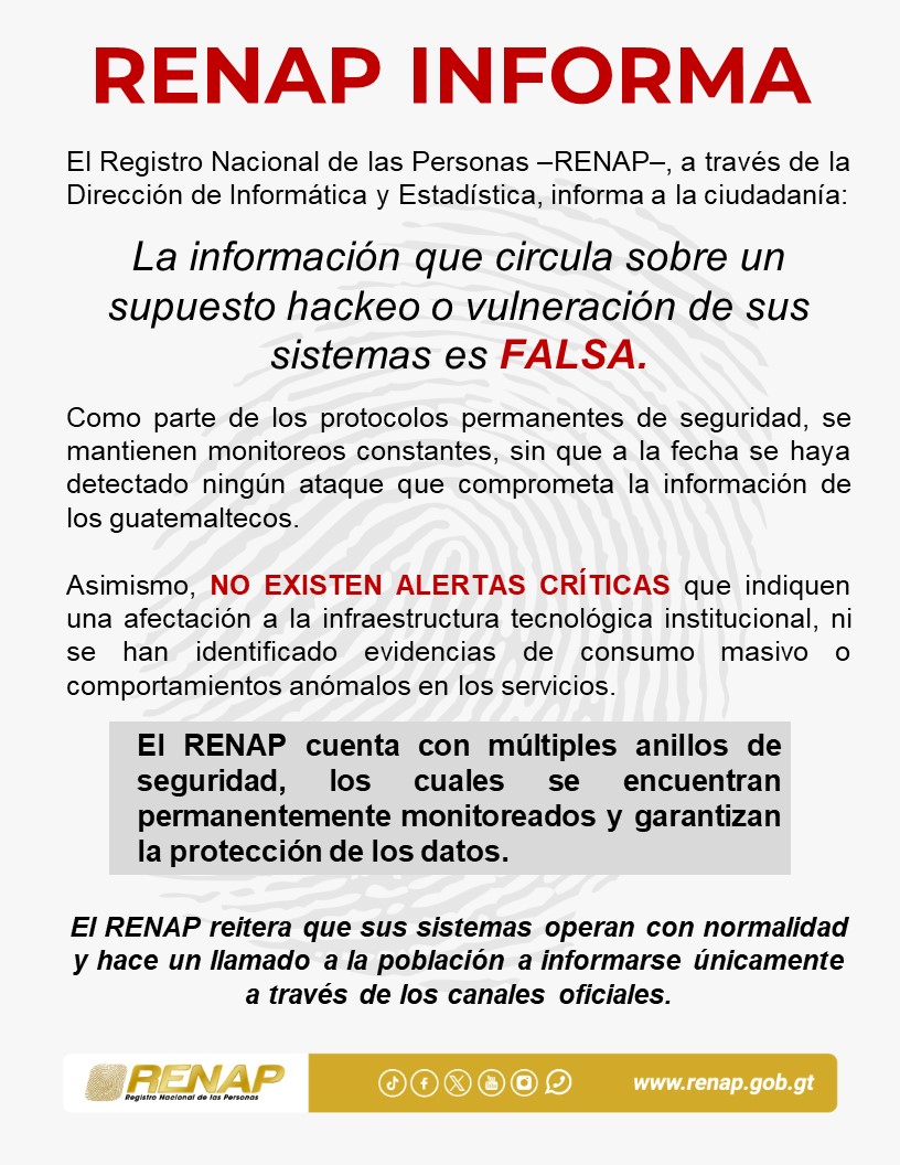 RENAP GUATEMALA tweet media