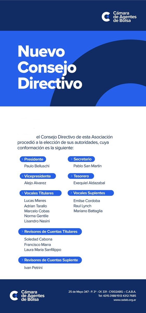 Cámara de Agentes de Bolsa tweet media