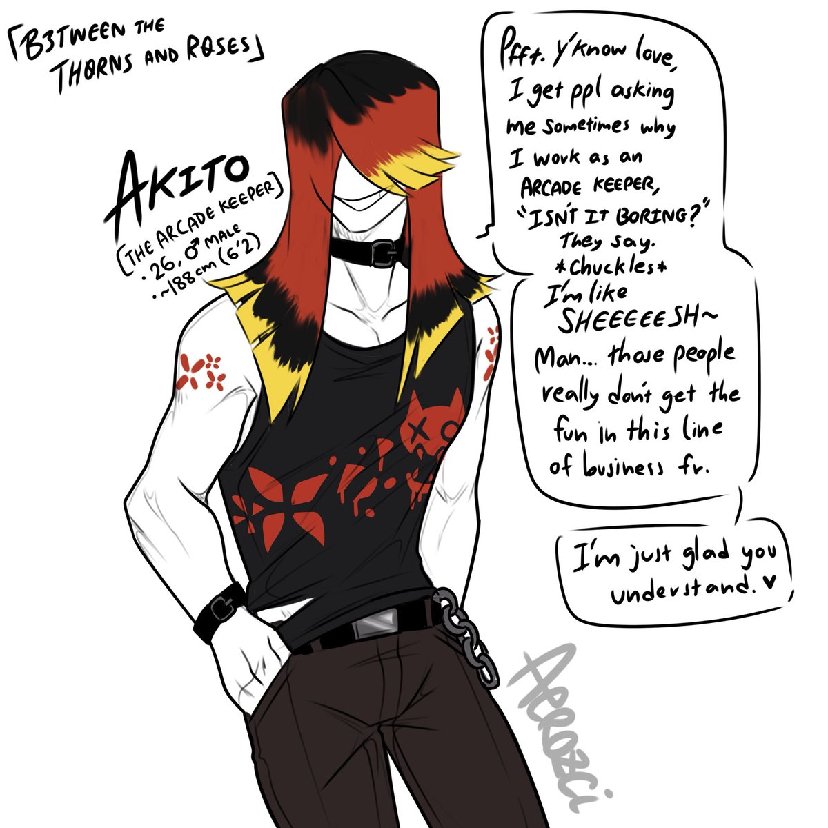 Aerozc1's tweet image. 𝗔𝗸𝗶𝘁𝗼 ❤️ |  | #B3tweenTheTh0rnsandR0ses #_BTTAR_ #Original 🌹✨