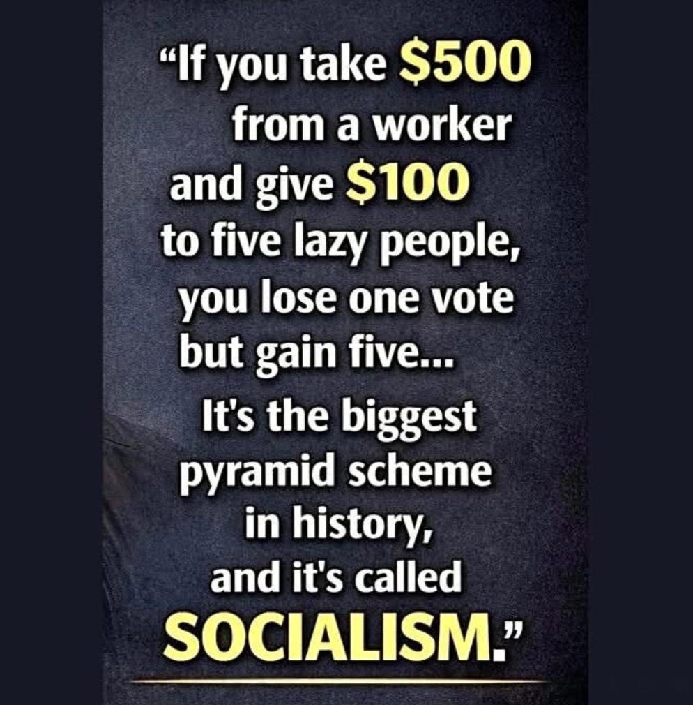 <a href="/SecRollins/">Secretary Brooke Rollins</a> Vote buying scheme.  Old as socialism itself.