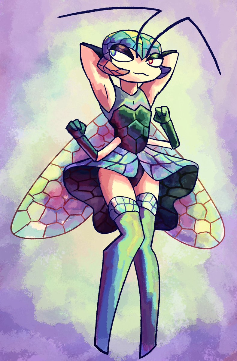 bug__skin's tweet image. Azalea Lace Bug 
#furryart #anthro #bugart #bugs