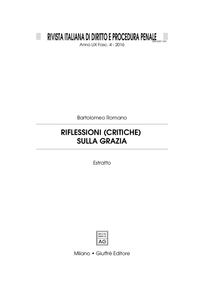 bartromano's tweet photo. La #Grazia del Presidente #Mattarella a #NicoleMinetti con le polemiche dopo l'inchiesta de @fattoquotidiano e la lettera di chiarimenti inviata dal @Quirinale al @minGiustizia #Nordio mi ha fatto ricordare un mio articolo del 2016

#diritto
#giustizia
#lawyer https://t.co/N8w86FJZGR