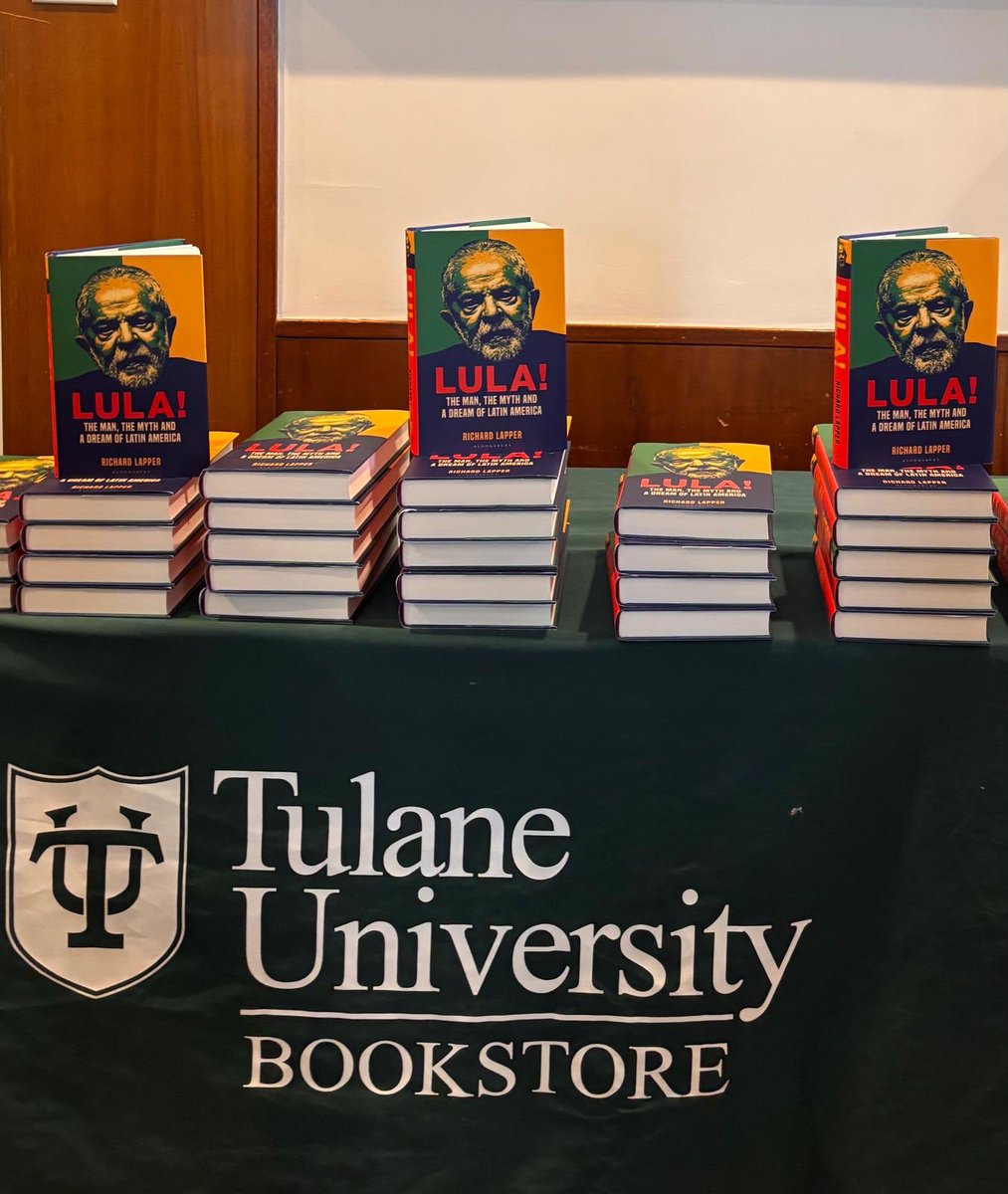 onLatinAmerica's tweet photo. A nice first US event for my Lula book in New Orleans: thanks to awynnepereira of the Stone Center for organizing it https://t.co/PVZKycGFsV