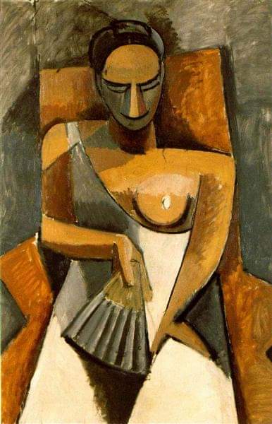 Woman with a Fan 1907. 
Pablo Picasso