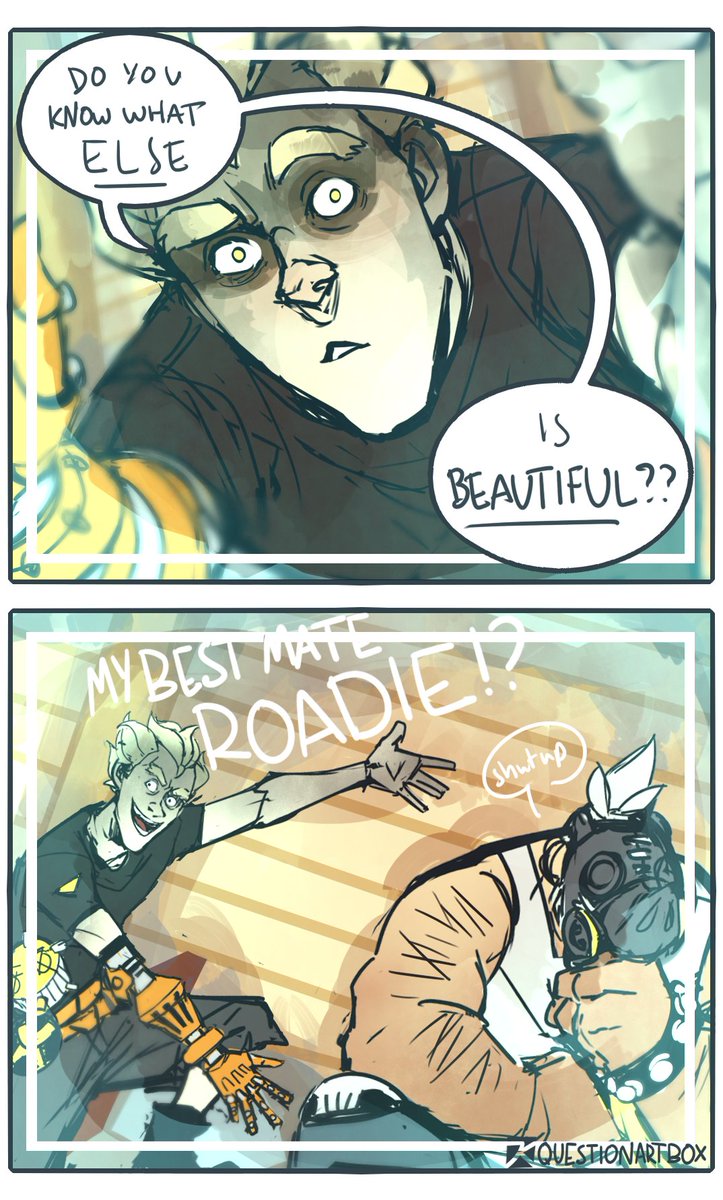 "Do you ever see us apart?" 🐽💣
(more of my old ow art, junker edition)
#overwatch #overwatchfanart #roadrat