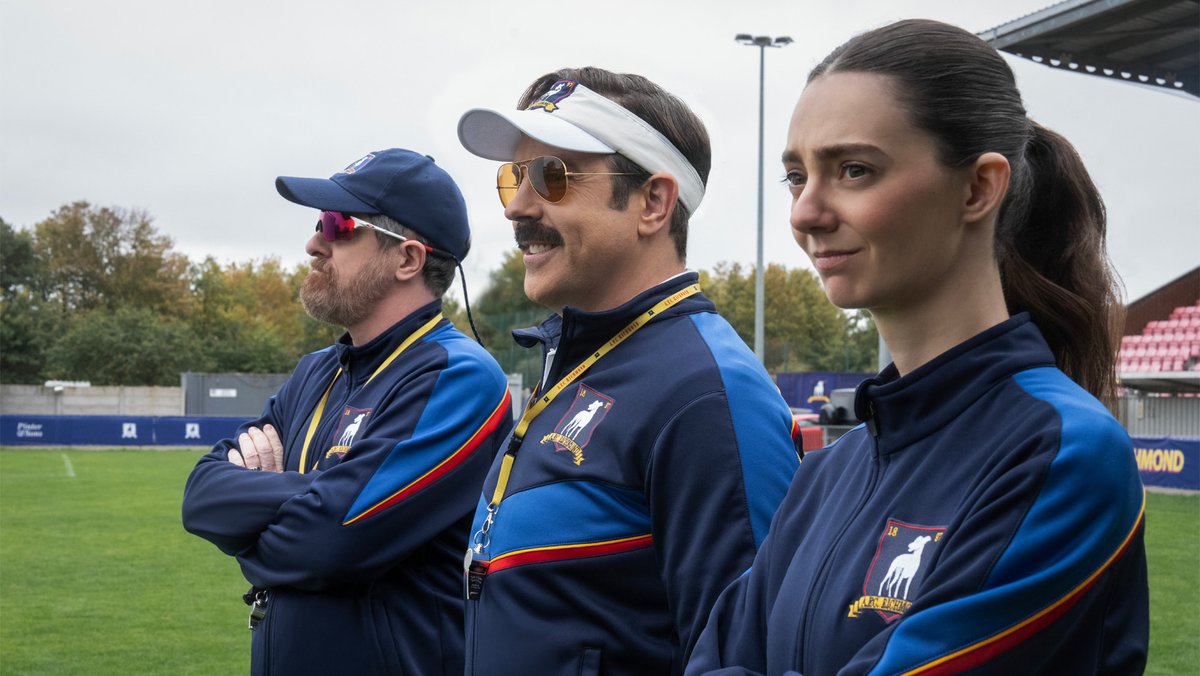 thecinemagroup's tweet image. #AppleTV has confirmed that #TedLasso Season 4 will premiere on August 5, 2026. Jason Sudeikis returns alongside the core cast as the Emmy-winning series shifts into a new direction, following Ted’s move to coaching a second division women’s football team.

Read