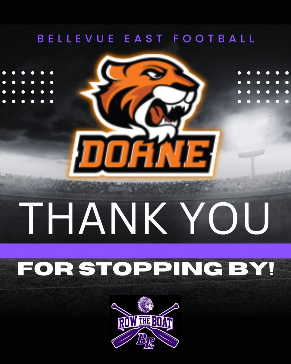 BellevueEastFB's tweet image. Thank you to @CoachZacEllison with @DoaneFootball for stopping by @ChieftainNation!

It was awesome visiting with you, getting to know you, &amp;amp; talking Doane Football!

Thank you for your interest in our amazing kids!

#FAST #ChieftainFootball #RTB #ChangeYourBest #KeepgROWing #HOW