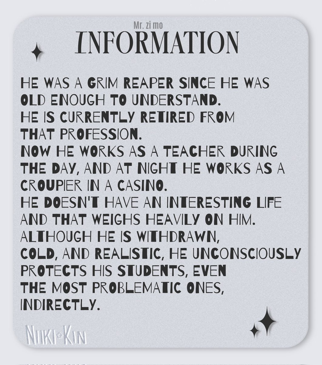 Niik1Oficial's tweet image. Cards! 🖤📑 [1/2]
I decided to separate them so as not to add too much text to a single image
I wanted to create a different presentation format for each teacher ✨

I will still add additional information to the Toyhouse📝

#Fundamentalpapereducation #fpe #fpeoc