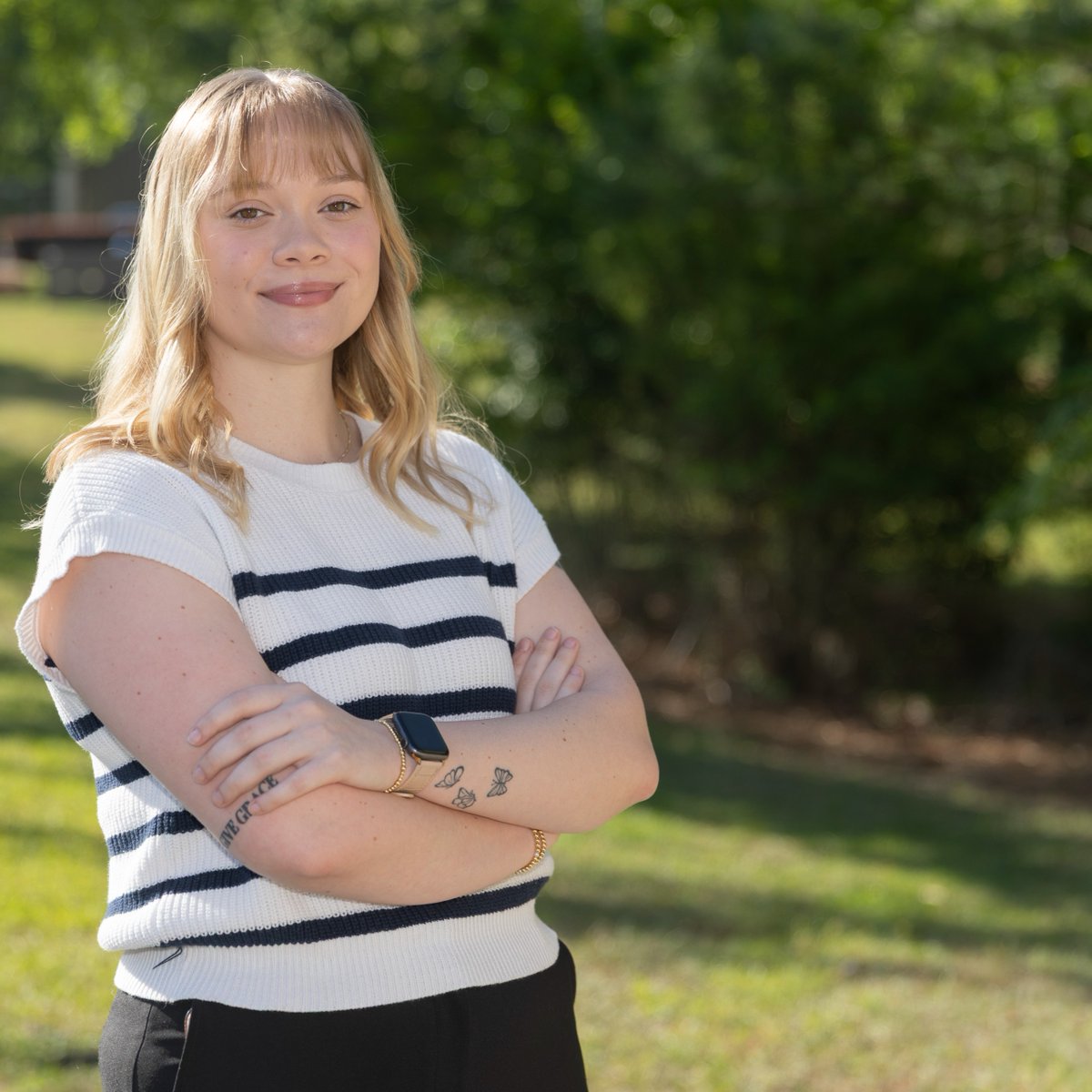 valdostastate's tweet photo. Tia Brant of Valdosta, GA, is the recipient of the Spring 2026 President’s Award for Academic Excellence for the James L. and Dorothy H. Dewar College of Education and Human Services at Valdosta State University. https://t.co/uyw9hlzp9u. #VState #VStateGrad #BlazerNation 🔥 🎓 https://t.co/gc2vLyWRc6