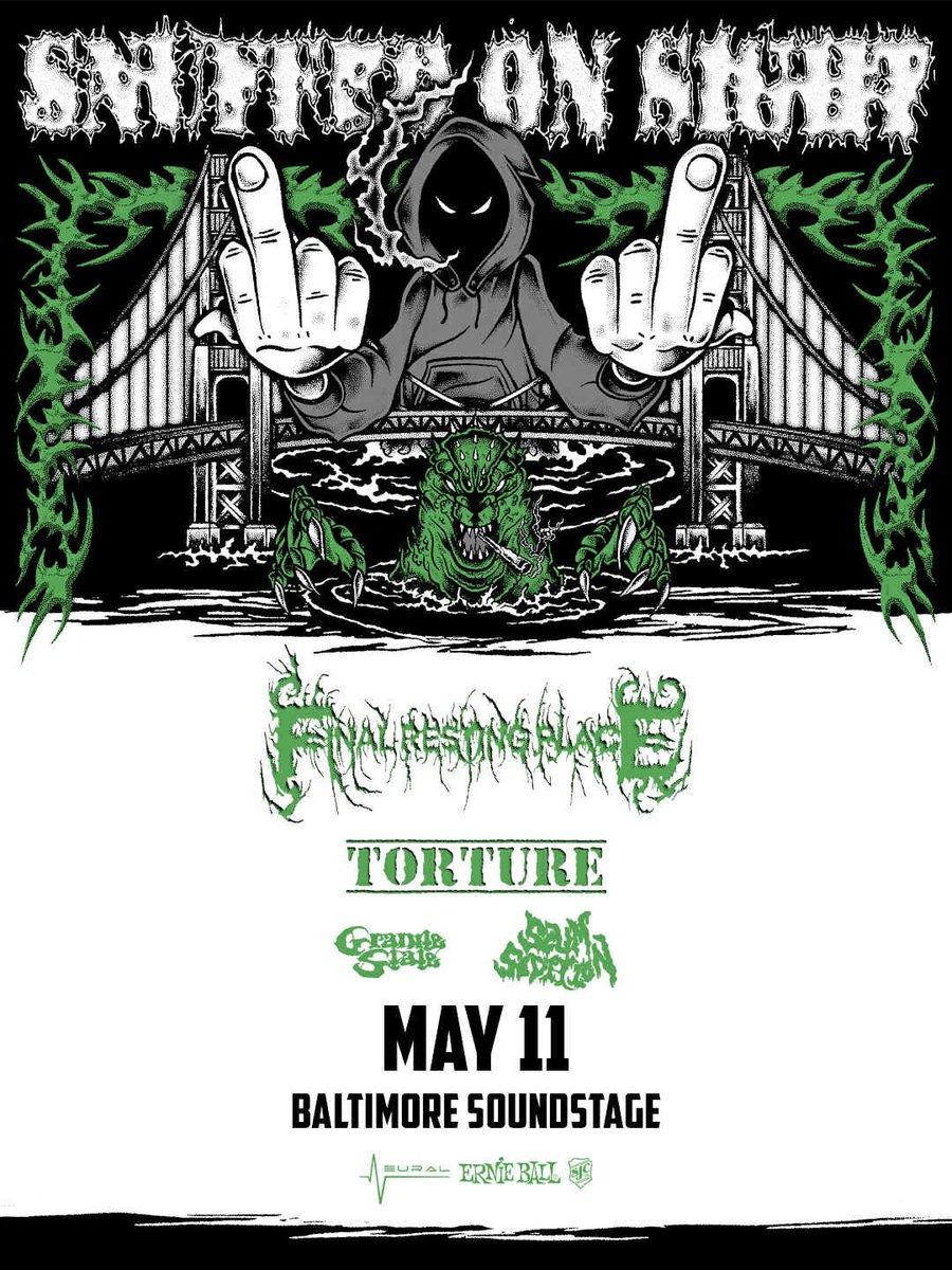 GraniteStateMD's tweet photo. Just under two weeks until this

5/11 at Baltimore Soundstage with Snuffed On Sight, Final Resting Place, Torture, and Scum Sedition https://t.co/tSClkbdIyE