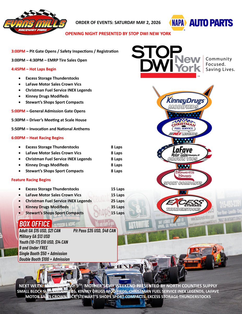 Evans Mills Raceway Park & Kartway tweet media