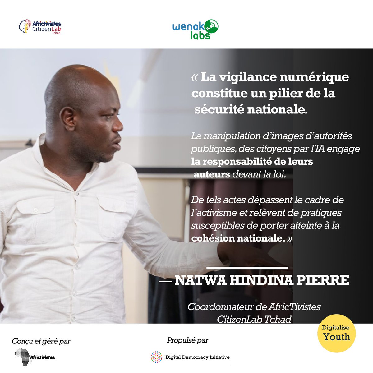 AfricTivistes CitizenLab Tchad tweet media