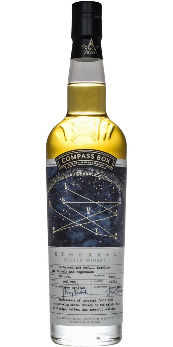 whiskyintel's tweet image. Mark’s Whisky Ramblings 599: Compass Box Ethereal tinyurl.com/34bs24ee #scotch #malt #whisky #whiskey #bourbon @CompassBox
