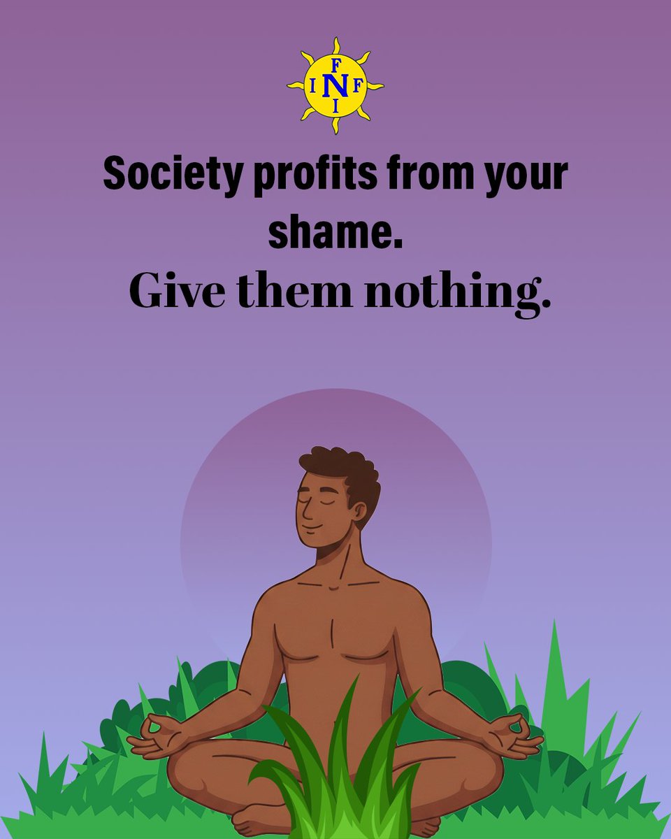 Society profits from your shame.
They sell you clothes to hide, products to "fix", and standards to chase. But what happens when you simply refuse to be ashamed?
The entire system of control begins to crumble. Naturism isn't just a lifestyle; it’s a radical act of self-ownership.