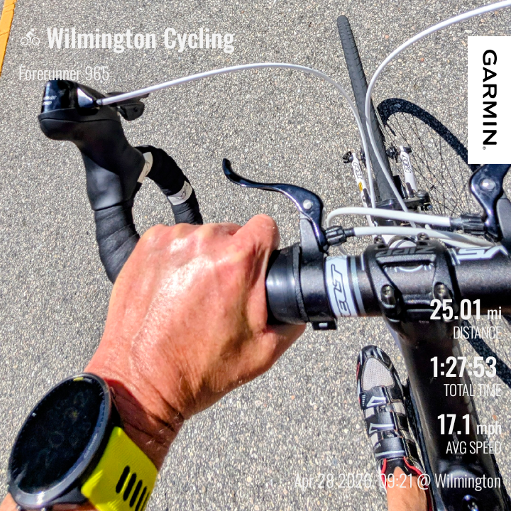 geoffcbrown's tweet image. 25-miles for maintenance. Keep moving. ⌚ #MOVE