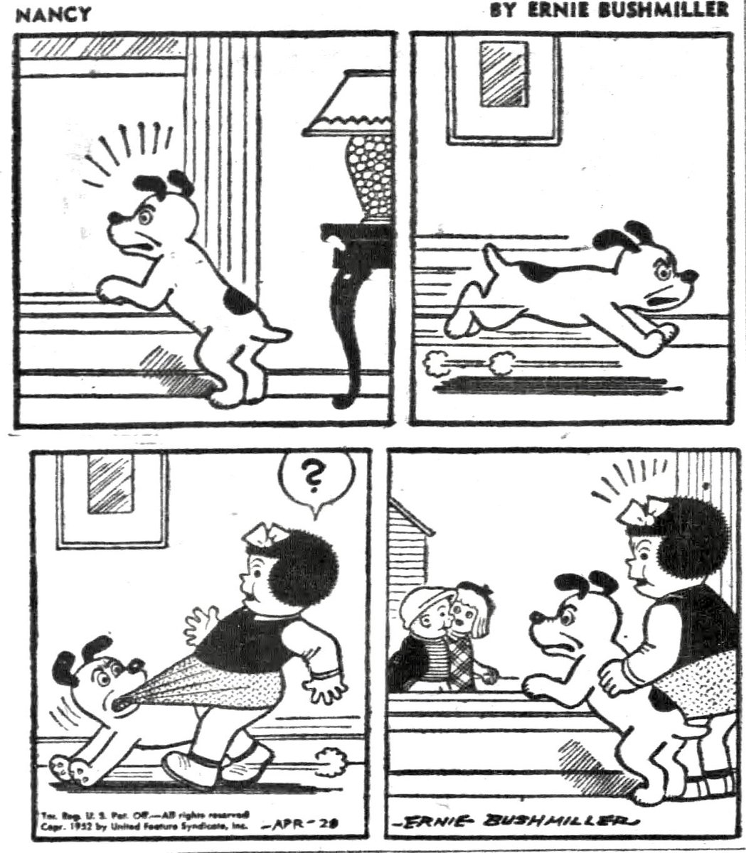 Nancy By Ernie Bushmiller 
April 28,1952