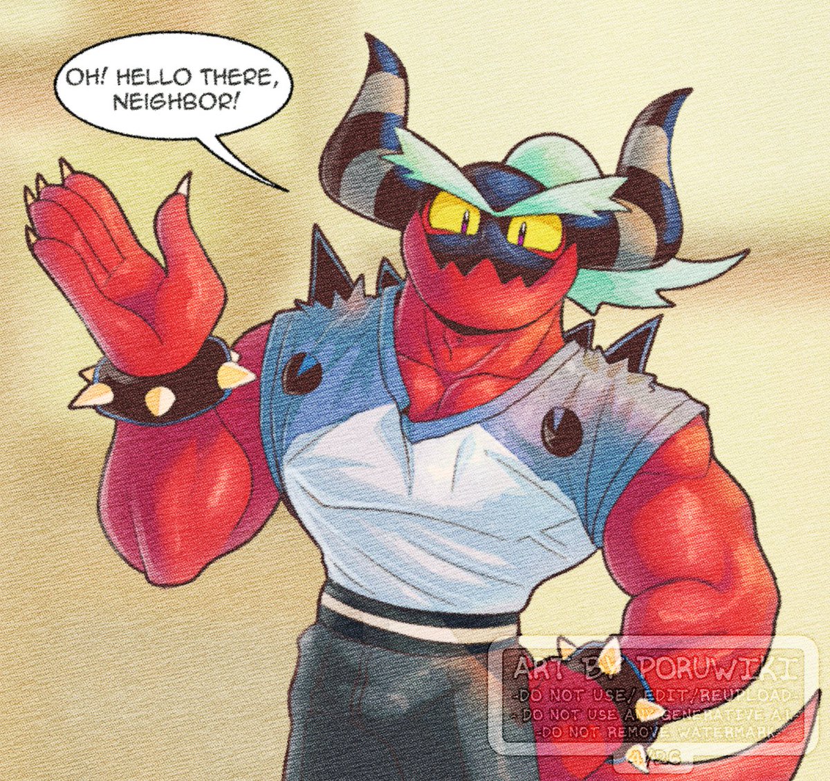 Zavok: Hello there, neighbor!

(Late night drawing)