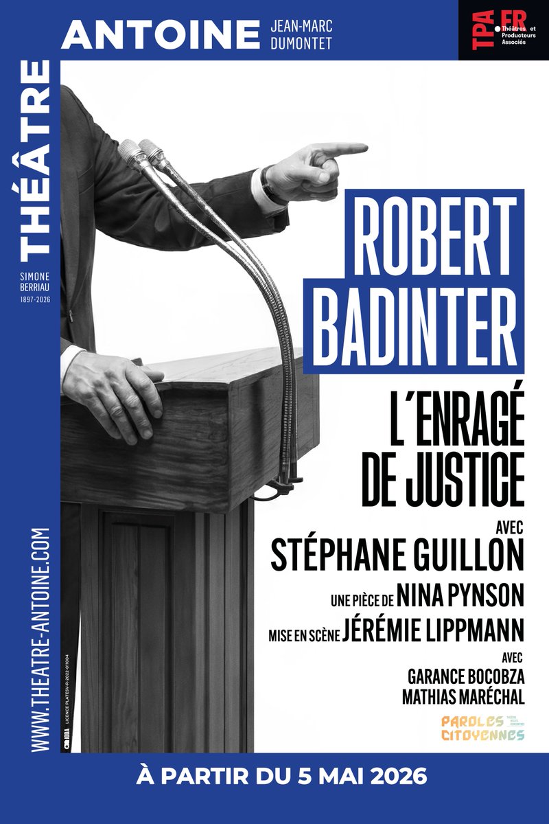 JFGuyot's tweet image. #RSVP #Théâtre 
#ParolesCitoyennes 
@theatreantoine 
@stephaneguillon