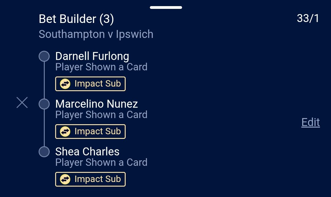 dbT1ps's tweet photo. Southampton Vs Ipswich trebles 🟨🟥 https://t.co/LBoeFXOsrH