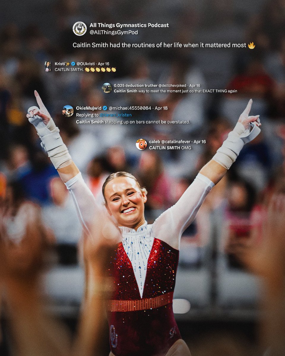 OU_WGymnastics's tweet photo. met the moment 🤝 https://t.co/LRCNxwJU6y
