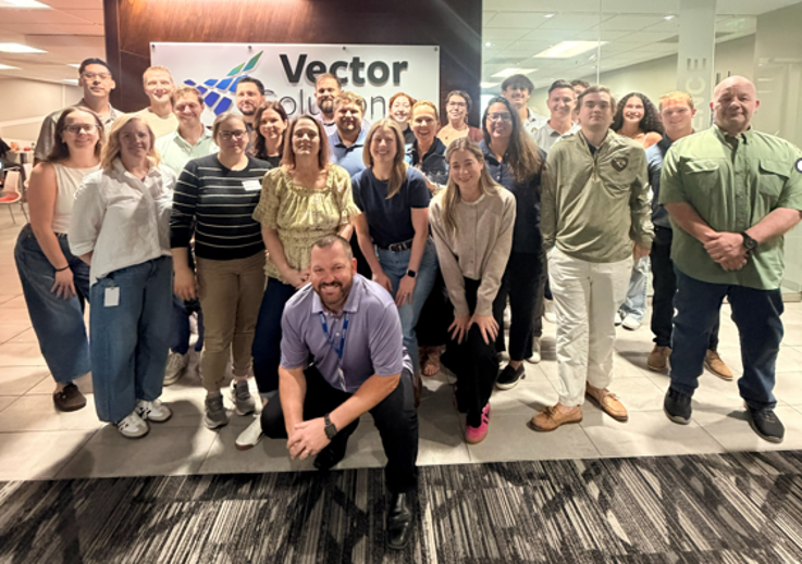 VectorPerform's tweet photo. Our newest Vector cohort brought the energy to Tampa! 🌟 A few days of learning, teamwork, and fun kicked off their journey in our Accelerate program. Excited for what’s ahead! #TeamVector #NewHires #AccelerateProgram https://t.co/eAPceiacG4