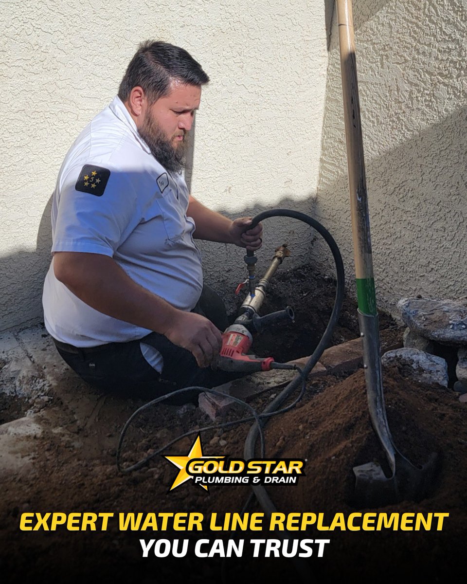 Michael47847745's tweet image. Old pipes causing you trouble? We provide full water line replacements to make sure your home has a reliable water supply. 

Contact Us:
📞 Tempe: (480) 933-5721
📞 Gilbert: (480) 863-2767

#GoldStarPlumbingAndDrain  #WaterLineReplacement #HomeImprovement #ReliablePlumbing