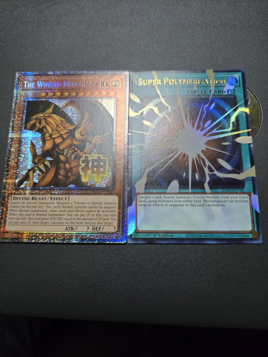 Yo someone hit up <a href="/SeeReax/">Deion | SeeReax</a> and ask him did he manage to pull this Rarity Collection 5 Winged Dragon of Ra? BECAUSE I SHORE DID! I HAVE THE BOWER! Oh yeah and I got another full art😅