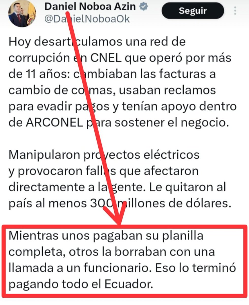 Noboa, "DESENMASCARANDO", a Noboa.
Parece que a la institución a la que se refiere, no es CNEI, si no el SRI, donde se "perdonó" $70 millones.
<a href="/RC5Oficial/">Revolución Ciudadana</a>