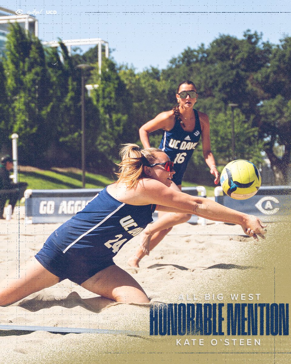 ucdavisbeachvb's tweet photo. Capping off her career with her 1️⃣st All-Conference award 👏

#GoAgs https://t.co/GfDuRjol4U