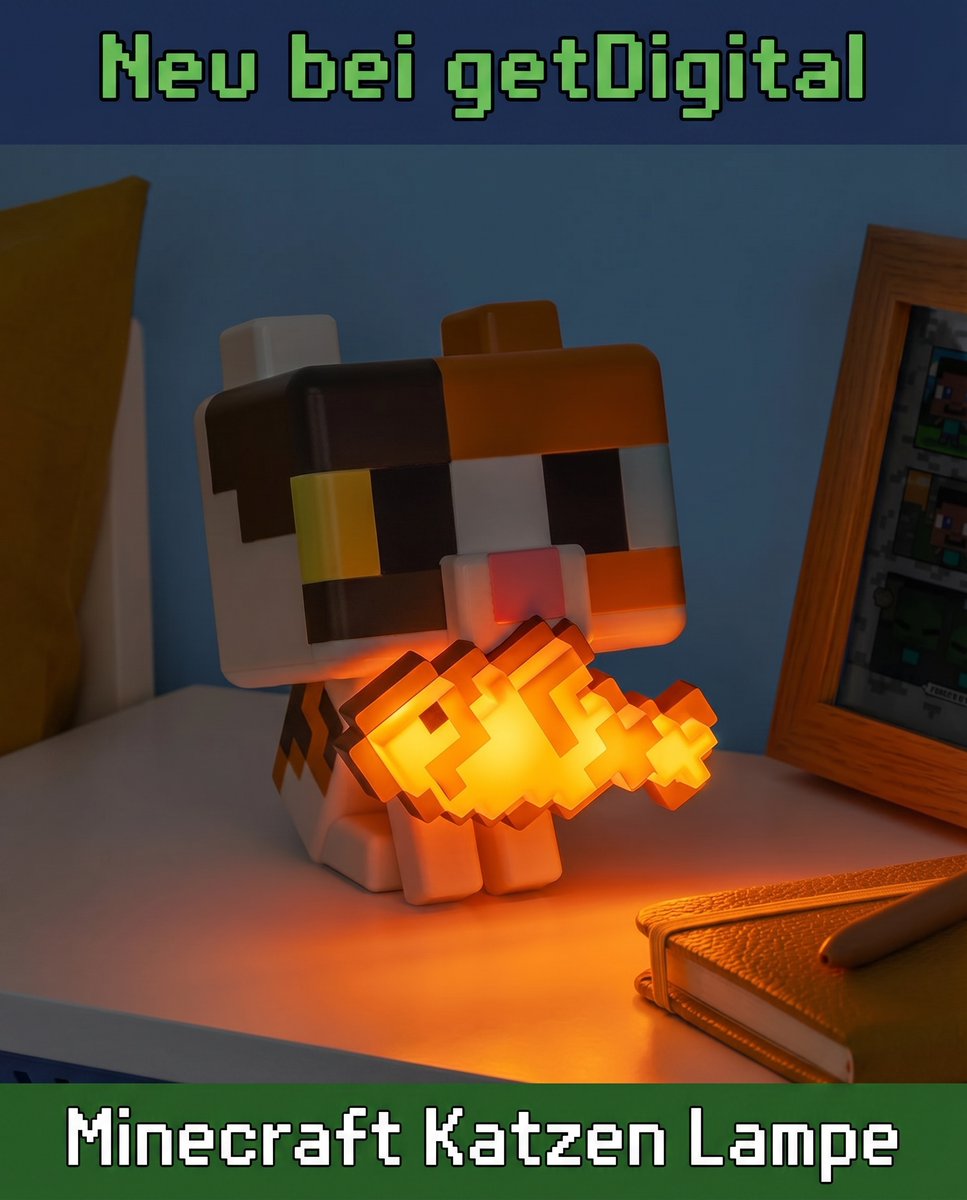 getDigital_de's tweet photo. Diese 3D Farbwechsellampe ist nicht nur ein echter Hingucker. Sie hält auch noch lästige Creeper fern! 😃🐈

Die Minecraft Katze 3D Farbwechsellampe findest du hier:
https://t.co/AWT0M5DPM8 https://t.co/MZqrllX9PA