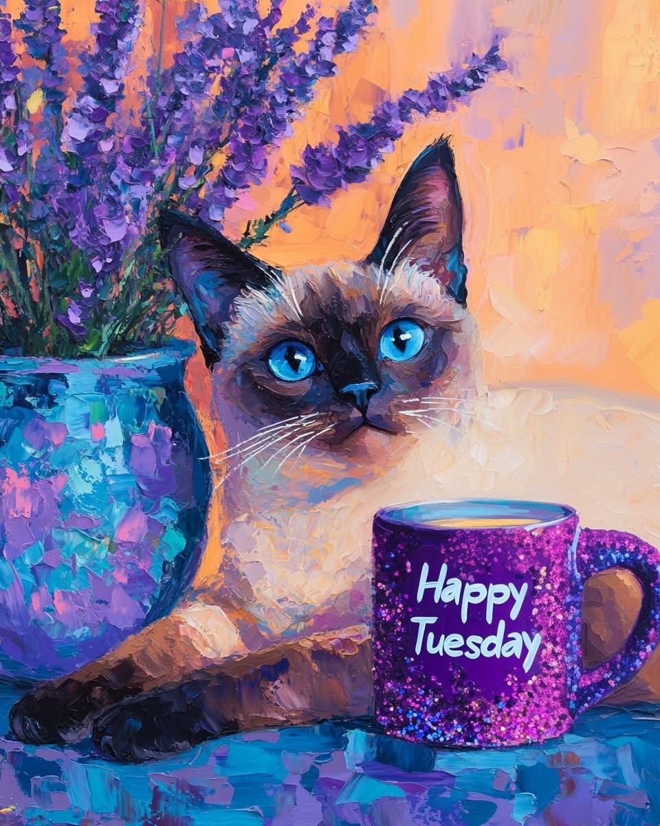 lesdotcom's tweet photo. ☕️💜 https://t.co/YasBMgNHW8