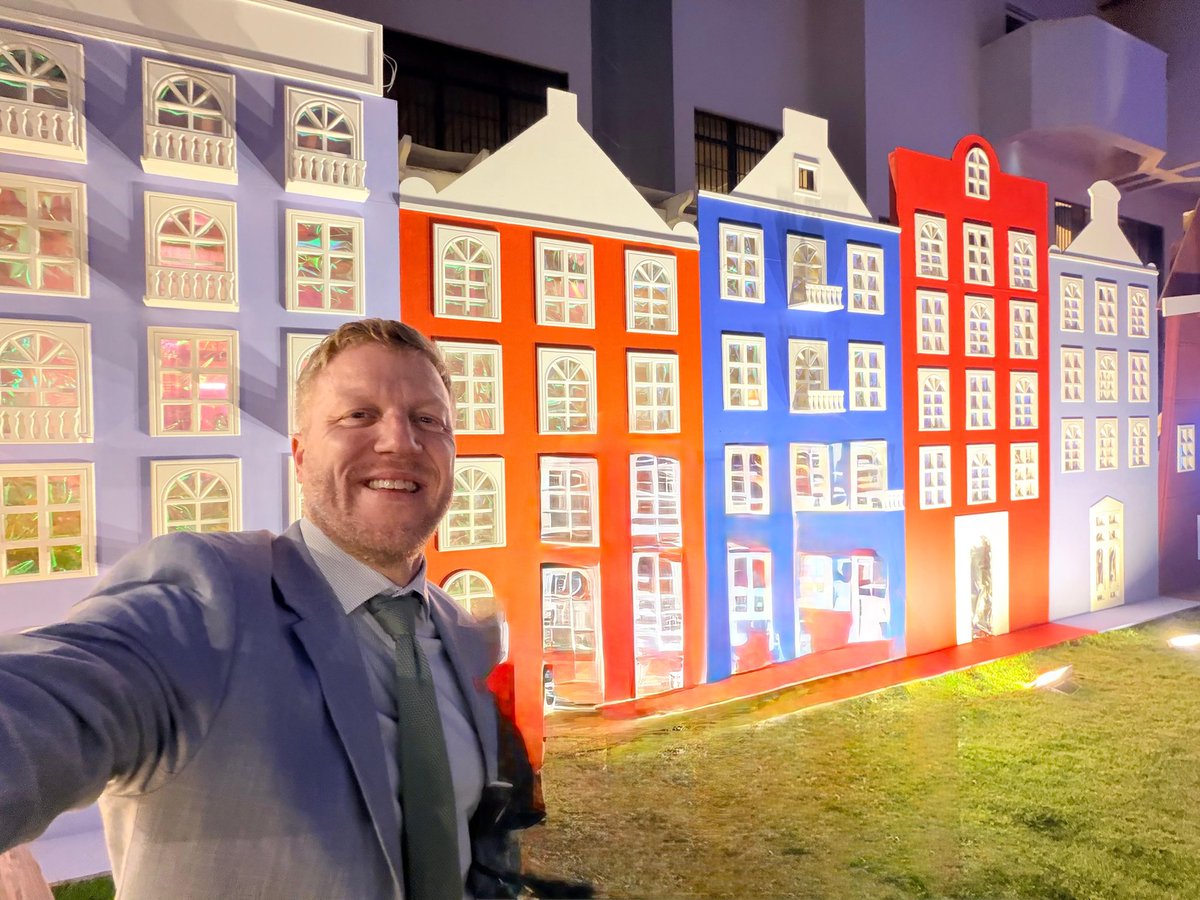 benplomacy's tweet photo. Happy King’s Day to 🇳🇱 friends &amp; thanks @NLambLib for a colourful and fun event! A masterclass in soft power (fresh stroopwafel and poffertjes!)  Also value how they held space for civil society orgs &amp; showcased 🇱🇾 cultural offer of Tripoli Studio and some impressive musicians https://t.co/TNIuKmrLfg