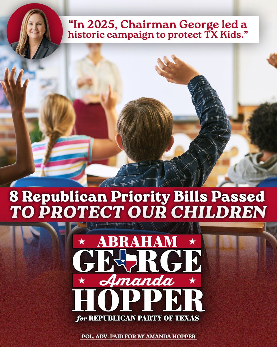 🚨LEGISLATIVE UPDATE!

At our last convention, the grassroots delivered clear marching orders to the Republican Party of Texas. A top priority was to Stop Sexualizing Texas Kids. 

During the 89th Legislative Session, eight RPT legislative priority bills were successfully passed