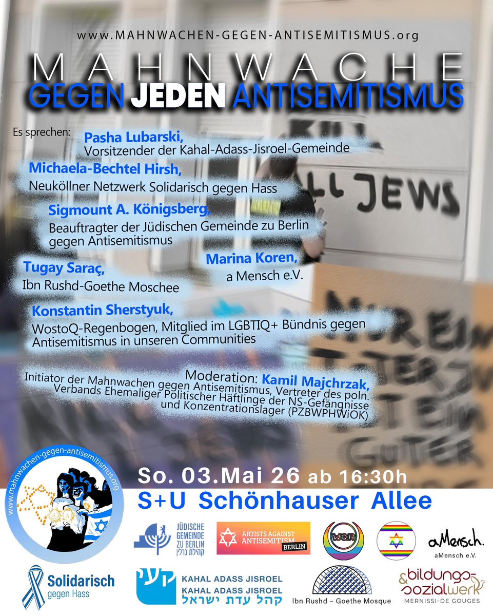 Mahnwachen gegen Antisemitismus tweet media