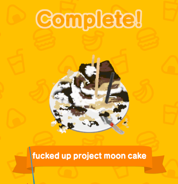 crossarmageddon's tweet photo. i made the project moon anniversary cake in tomodachi life https://t.co/exkaXACb7U