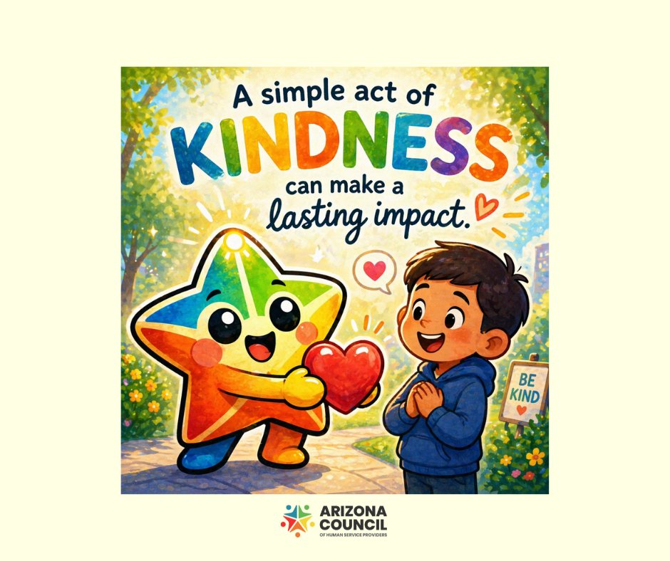 AZCouncilHSP's tweet image. A simple act of kindness can make a lasting impact. Take a moment today to support someone else—you never know how far it will go. #PayItForward #Kindness