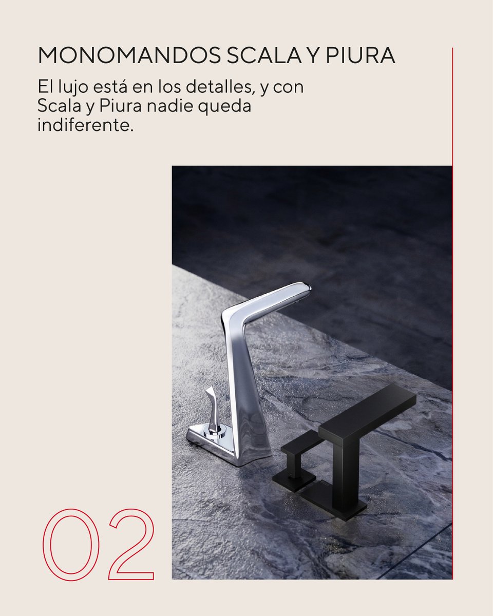 HelvexMx's tweet image. Arquitectos e interioristas que especifican con Helvex lo tienen claro: hay esenciales que elevan cualquier baño. 🔝 Primmo, monomandos Scala y Piura, y regadera RM-18. Diseño, funcionalidad y estilo en armonía. 
Descúbrelos en helvex.com 
#Helvex #Interiorismo