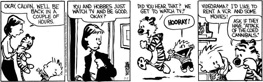Calvinn_Hobbes's tweet photo. The second that door closed. 🙃
#CalvinandHobbes #Unsupervised https://t.co/1BQLqpBbZ0