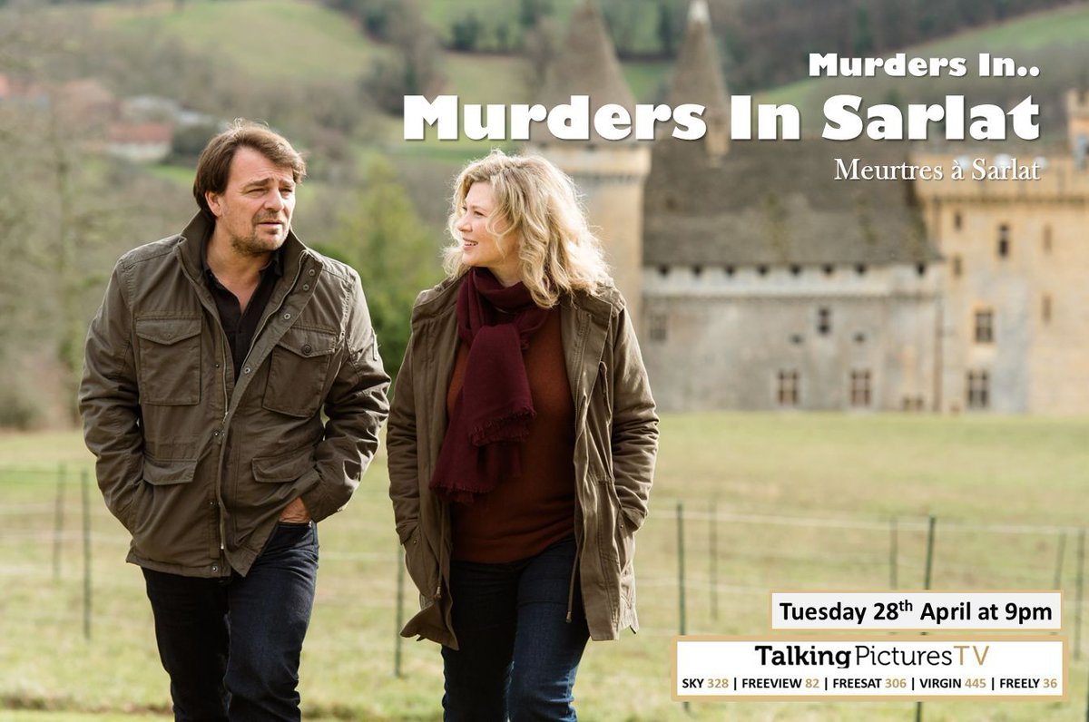 TalkingPicsTV's tweet image. The son of the region's largest manufacturer of preserved foods has been murdered...
Premiere: 🗡️ MURDERS IN... SARLAT (2017) 9pm #CecileBois #ThierryGodard Original French murder mystery feature with English #TPTVsubtitles