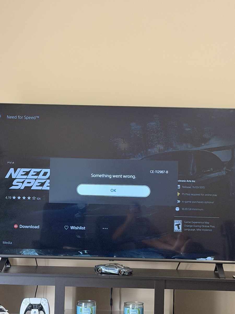 SoldieroftheGa3's tweet photo. @PlayStation Why won't it let me install this game? https://t.co/nDxndzYdtf