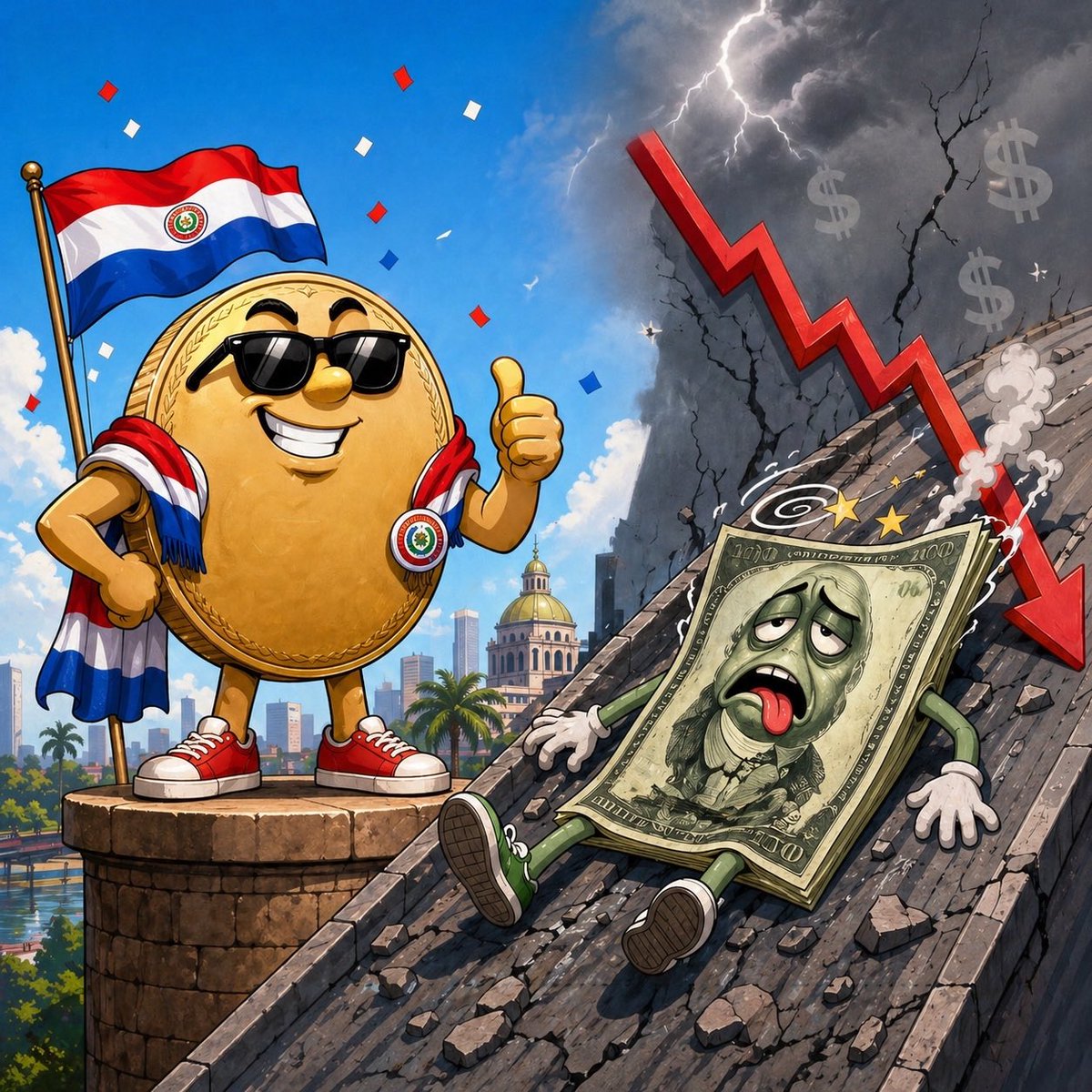 En lo que va del año, el dólar ha perdido más del 21% frente al guaraní 🇵🇾

Dato no menor para quienes cobran, ahorran, importan o invierten en dólares desde Paraguay.
