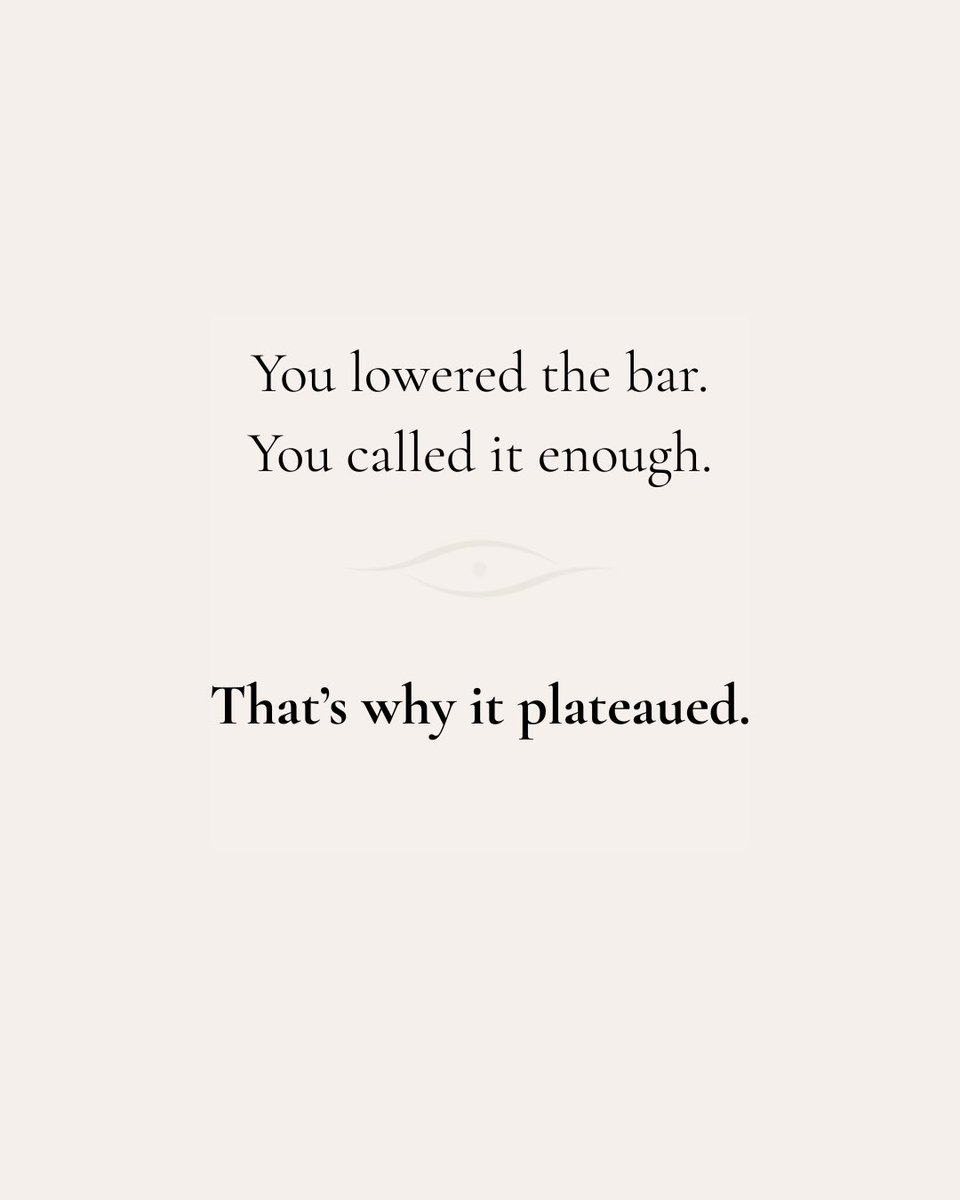 notesforhuman's tweet image. You lowered the bar.
You called it enough.

That’s why it plateaued.

Raise the standard.

#BillionaireMindset #Standards #Discipline #Success #Growth