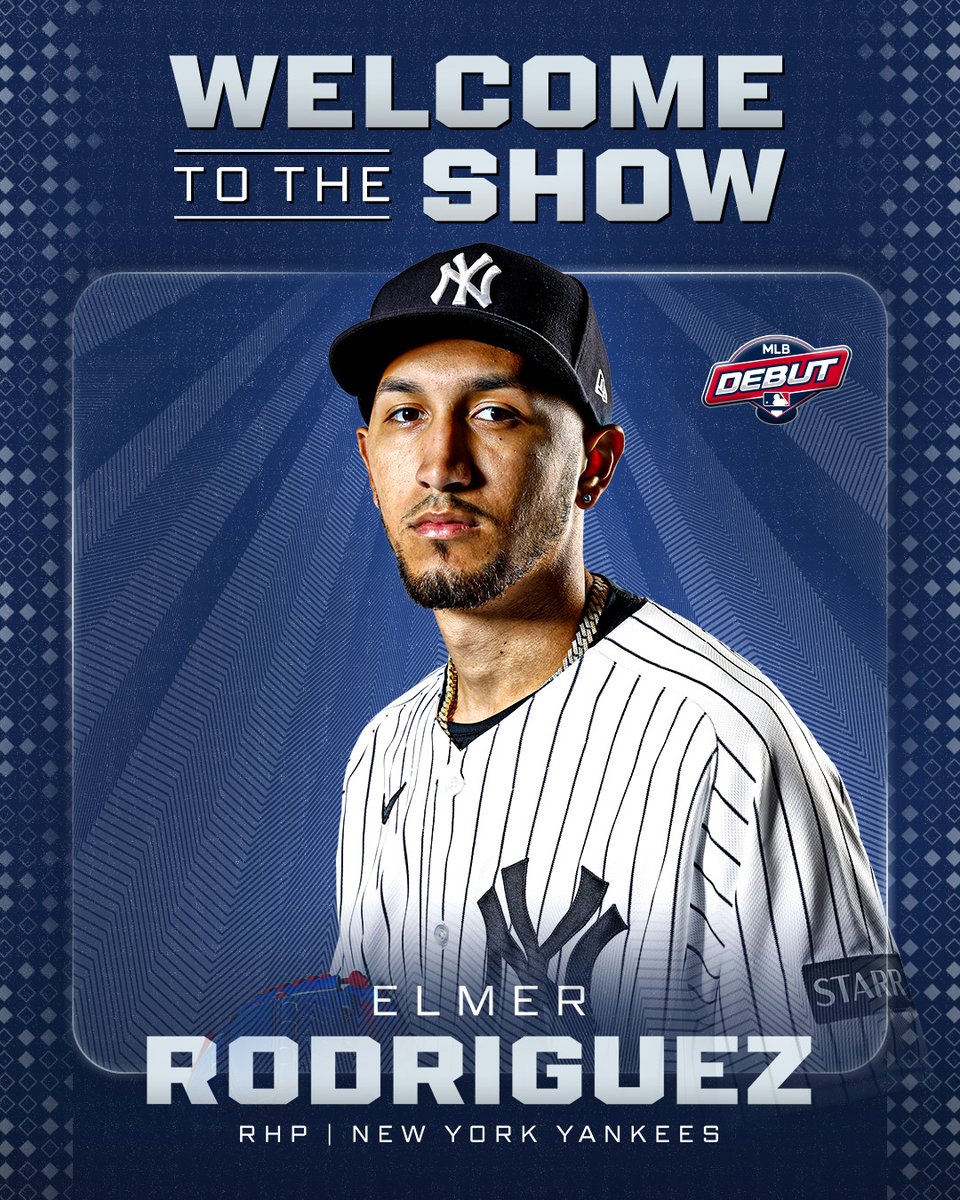 MLBPipeline's tweet photo. Elmer Rodríguez, who has a 1.27 ERA across 4 starts this season, is being called up to make his MLB debut tomorrow.

Here's what to expect from the @Yankees' No. 3 prospect in the big leagues: https://t.co/ibN0RRdPNc https://t.co/TWUTlZeD6m