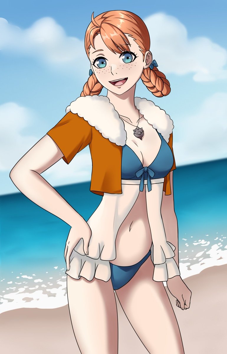 Annette at the beach 🏖️