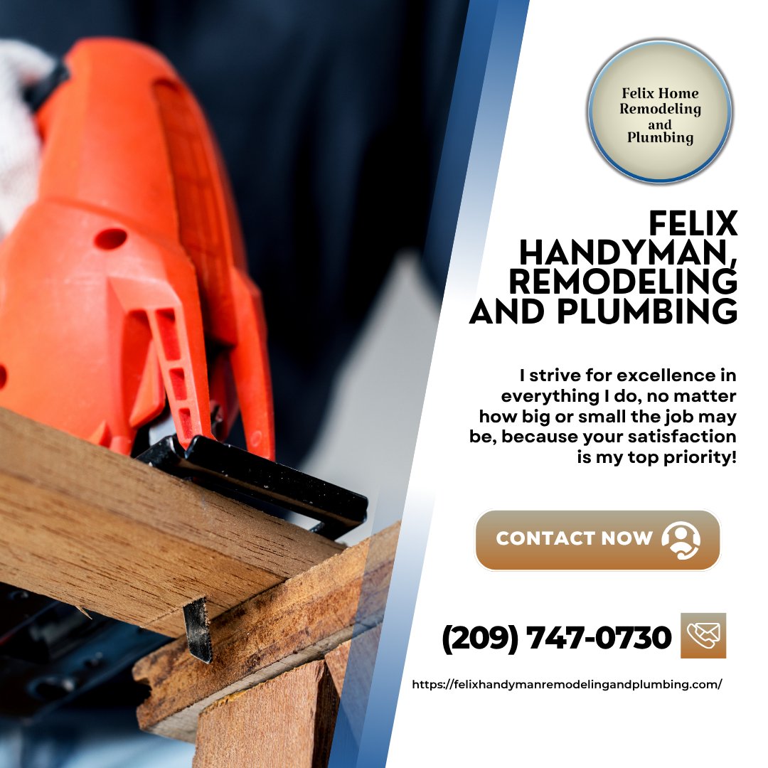 FelixHRP_'s tweet image. Craftsmanship matters when it comes to building something that lasts. I take pride in delivering precise, durable carpentry work on every project. Call me today to build something great together. #Carpentry
felixremodelingandplumbing.com