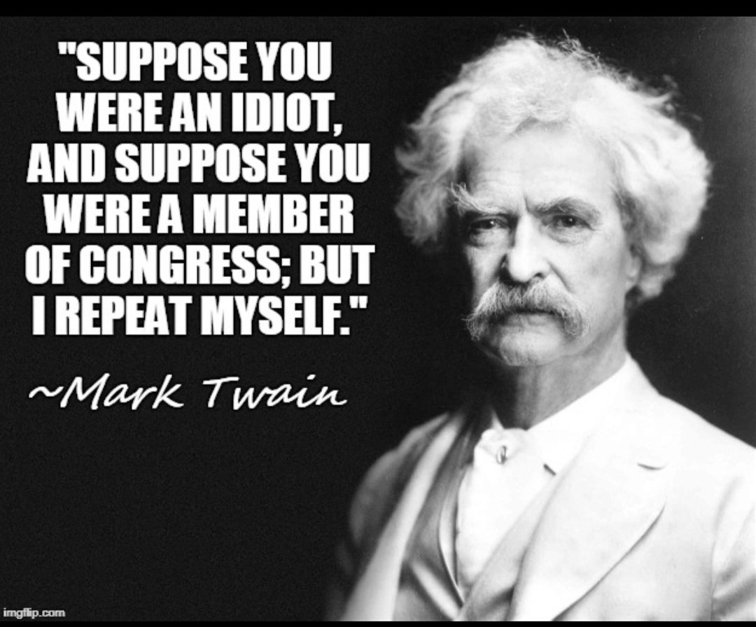 My god, this woman is a fucking moron.
Sam Clemens was never more correct in anything that he said.