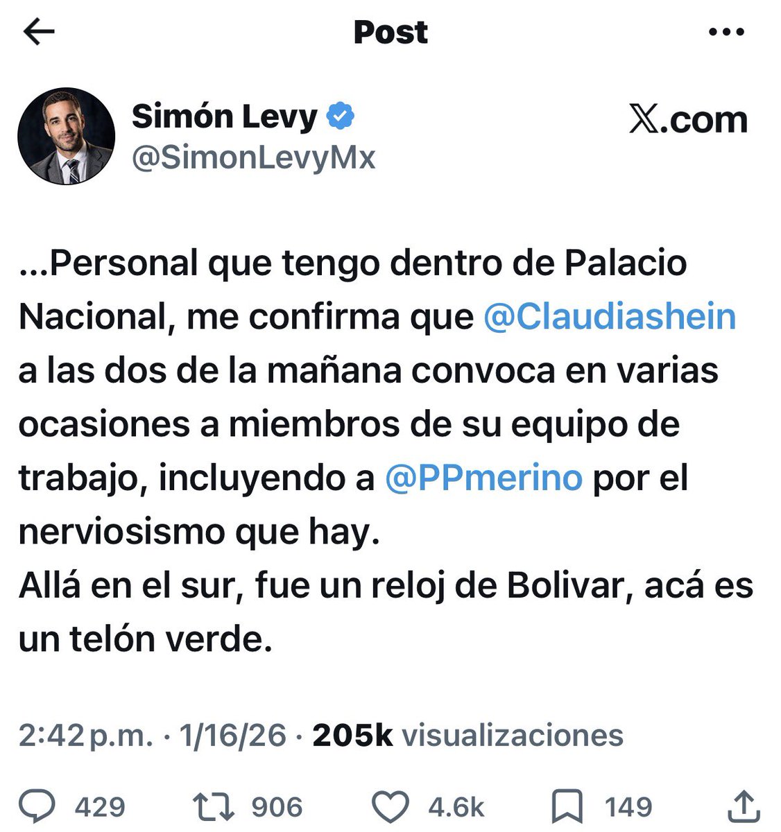 Simón Levy tweet media